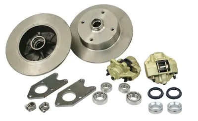 EMPI 1954-1965 VW Beetle & Karmann Ghia Disc Brake Conversion Kit - Front - Bolt-On - 4x130