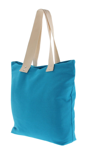 VW T1 Bus Canvas Shopper Bag - Turquoise