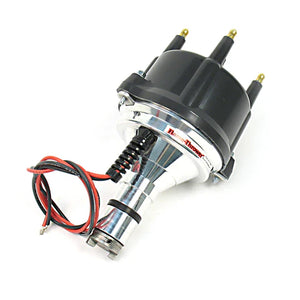 Pertronix Flame-Thrower Billet Distributor, w/Black Cap and Ignitor II Electronic Ignition