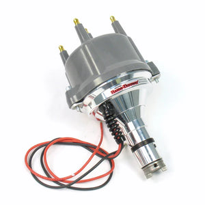 Pertronix Flame-Thrower Billet Distributor, w/Grey Cap and Ignitor II Electronic Ignition