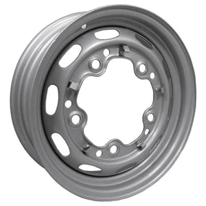 5 Lug Rim Silver with Slots 5/205 4.5" Wide Slotted