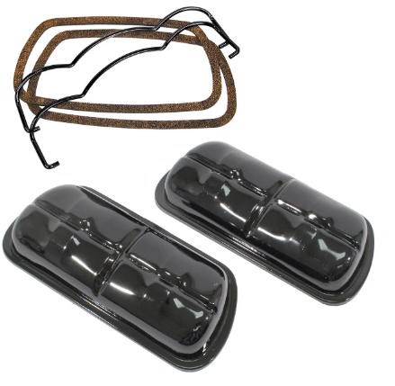 Empi 98-9196 Black Stock Clip On Valve Cover Kit - Vw Engine 1600cc-2275cc Pair