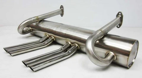 356 Stainless Muffler 4 Tip Abarth Style