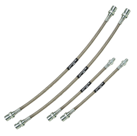 Steel Braided Brake Line Kit 1971-73 1/2 Vw Super Beetle