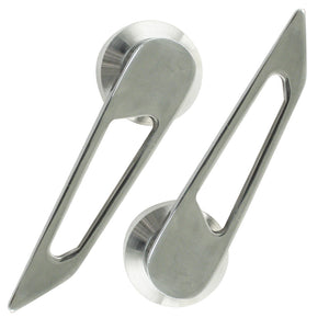 ALUMINUM INSIDE DOOR HANDLES, CLASSIC VW BUG / GHIA 1952-1966, PAIR