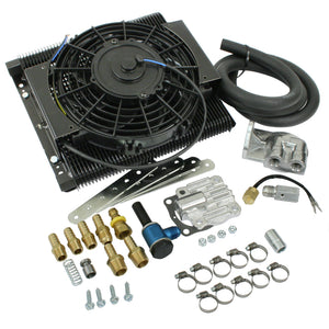 MESA TRU COOL 96 PLATE FULL FLOW OIL COOLER KIT W/ELECTRIC FAN VW BUG