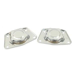 CHROME SWING AXLE TORSION CAPS - VW BAJA BUG, GHIA, DUNE BUGGY, PAIR