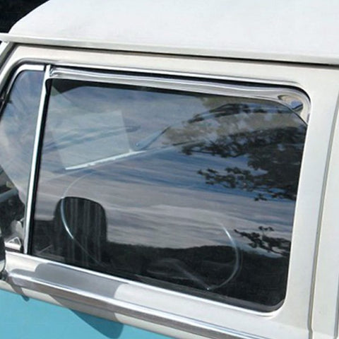 STAINLESS STEEL VENT SHADES, VW TYPE 2 BUS 1968-79, PAIR