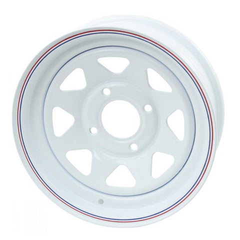 WHITE SPOKE 4 LUG, 8" WIDE