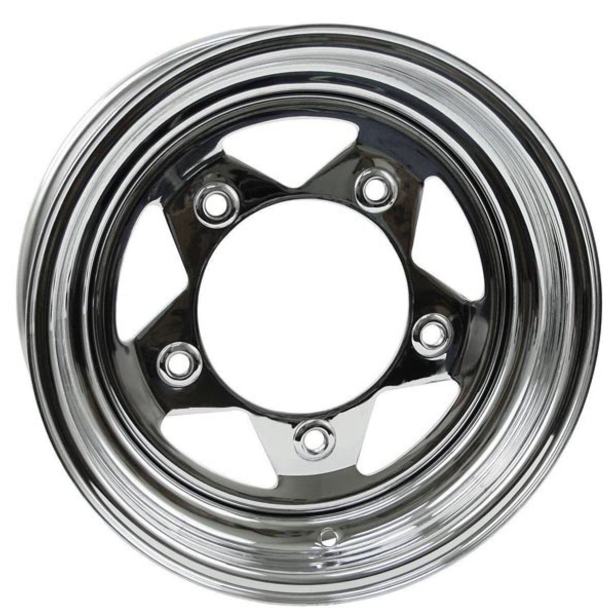 CHROME SPOKE 5 LUG, 8" WIDE