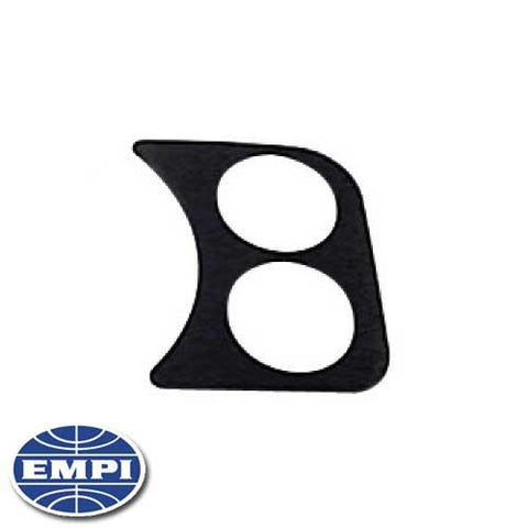 2 Hole Gauge Panel, Black for 42401