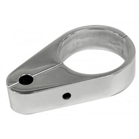 POLISHED ALUMINUM BRAKE LINE BRACKET / 1 1/4in / EACH