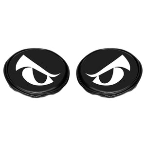 BLACK VINYL 6" LIGHT COVER, DUNE BUGGY VW BAJA BUG, PAIR