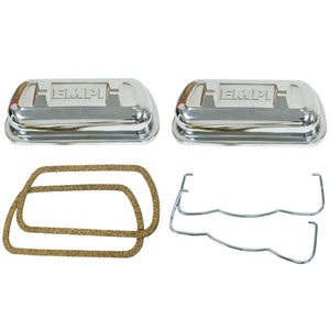 STAINLESS STEEL CLIP ON VALVE COVERS - VW ENGINE 1600CC-2275CC PAIR