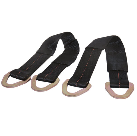 AUTOMOTIVE AXLE STRAP TIE DOWNS, 2" WIDE X 24" LONG