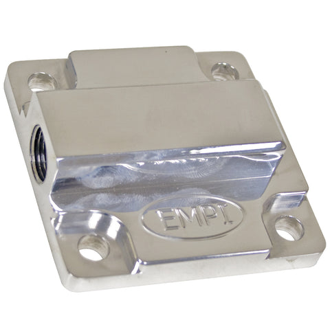 BILLET ALUMINUM OIL PUMP COVER WITH FULL FLOW FITTING & GASKET