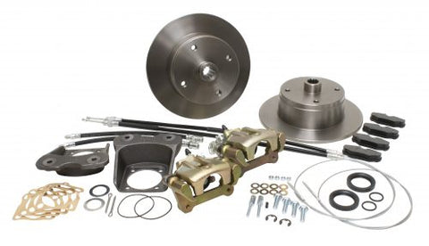 EMPI 22-2870-F VW BUG REAR DISC BRAKE KIT 1968-1972, 4 LUG VW PATTERN