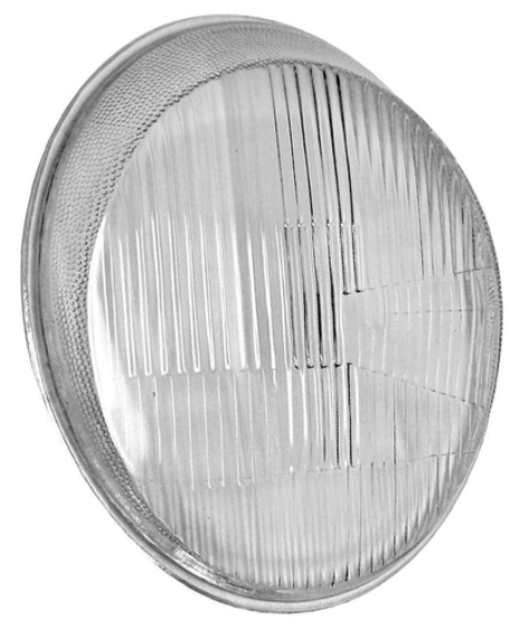 EARLY VW BUG HEADLIGHT GLASS LENS 1950-1966, PORSCHE STYLE