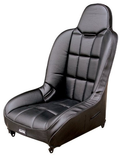 RACE TRIM SUSPENSION HI-BACK SEAT - BLACK VINYL/BLACK VINYL