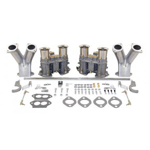 Empi 43-7328 Weber 48 IDA Dual Carburetor Kit, Type 1 Tall Manifolds W/Tayco Linkage