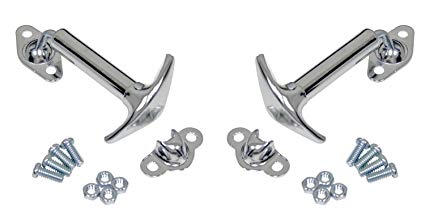 CHROME HOOD LATCH,PAIR