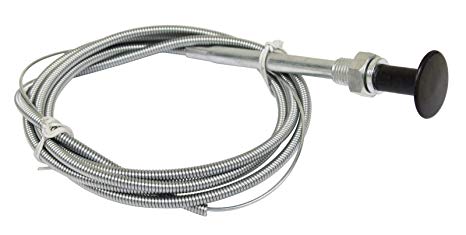 MANUAL CARBURETOR CHOKE CABLE, 62" BASE TO MOUNTING JAM NUTS