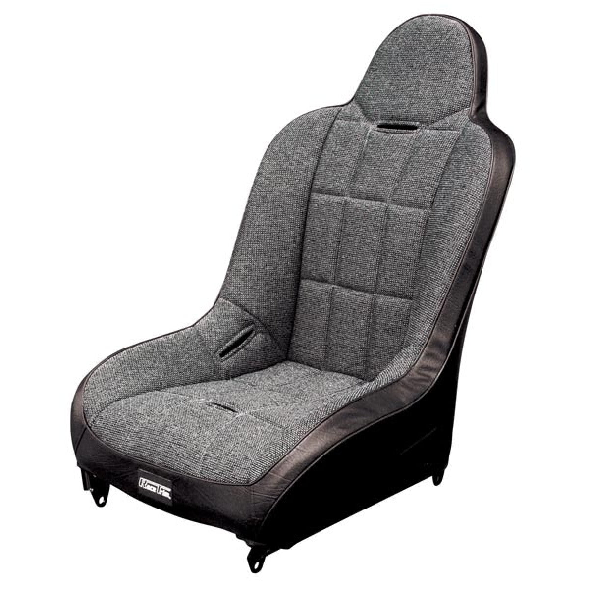 RACE TRIM SUSPENSION HI-BACK SEAT - GREY CLOTH / BLACK VINYL