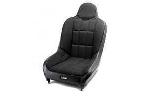 RACE TRIM X-WIDE SUSPENSION HI-BACK SEAT-BLACK CLOTH/BLACK VINYL