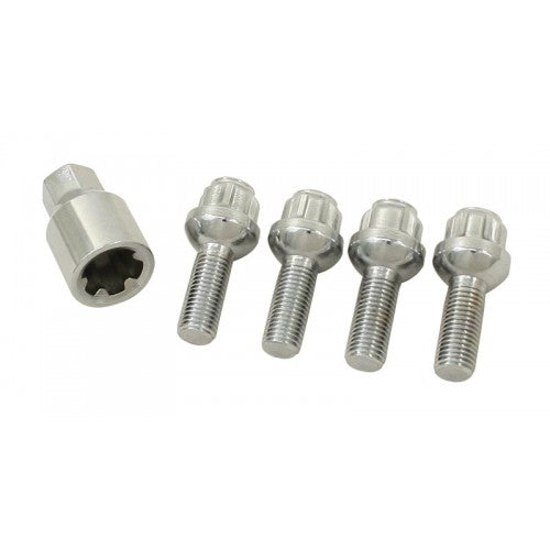 M12-1.5, VW Bolt Type, Ball Seat, 29mm Threaded Area, Set of 4