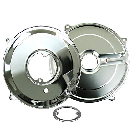 ALTERNATOR / GENERATOR BACKING PLATE KIT CHROME