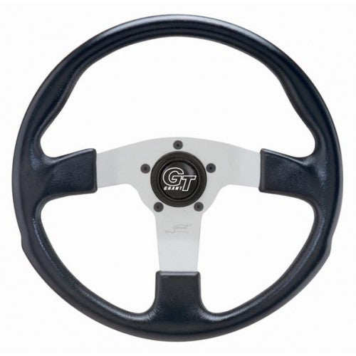 SILVER RALLY STEERING WHEEL/13/3 DISH