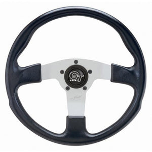 SILVER RALLY STEERING WHEEL/13/3 DISH