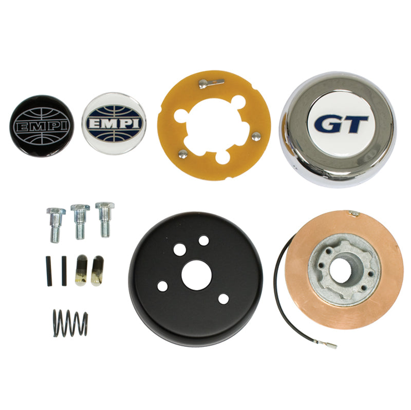 STEERING WHEEL 3 BOLT ADAPTER KIT, ALL VW'S 1975-88