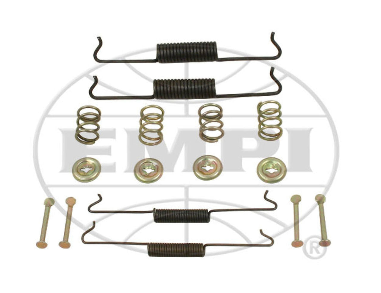 REPLACEMENT BRAKE SPRING HARDWARE KIT, 58-64 TYPE 1 FRONT