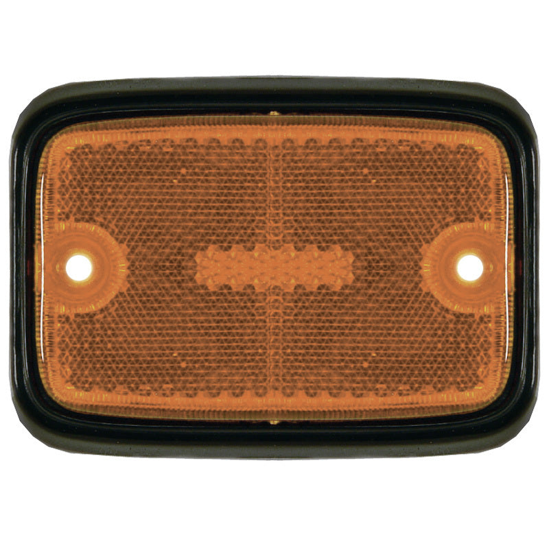 SIDE MARKER LENS TYPE 2 VW BUS 1975-1979, AMBER/BLACK, EACH