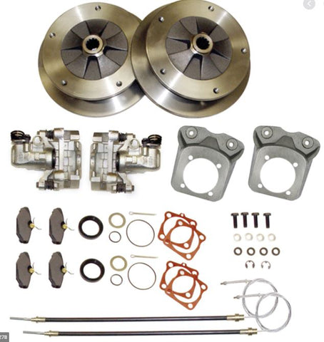 VW BUG REAR DISC BRAKE KIT 1958-1967, 5 LUG VW PATTERN