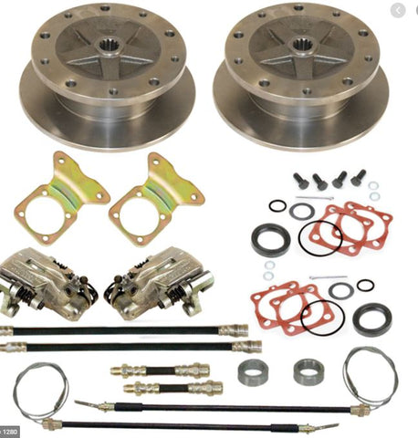 VW BUG REAR DISC BRAKE KIT 1968-1972, 5 LUG VW PATTERN