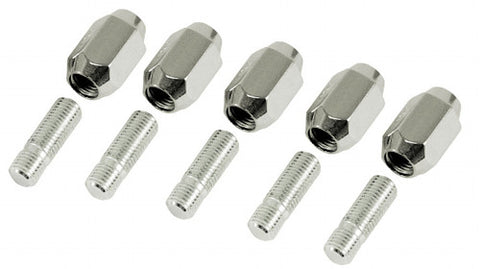 CHROME NUT & STUD KIT 12MM