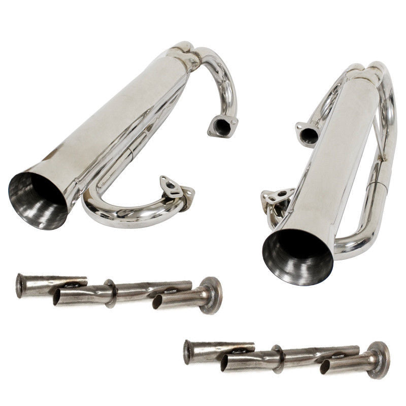 STAINLESS BUGGY DUAL RACING EXHAUST SYSTEM VW BAJA BUG/MANX/TRIKE