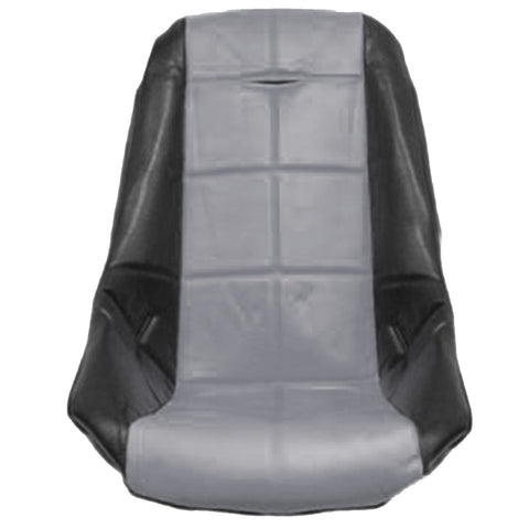 GREY VINYL LOW BACK POLY SEAT COVER