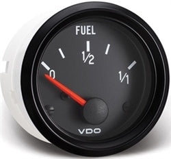 BLACK COCKPIT SERIES GAUGES - FUEL GAUGE, 10-180 OHMS, REQUIRES SENDING UNIT P/N: V226001