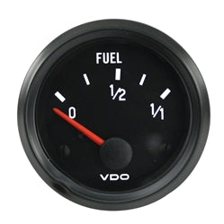 BLACK COCKPIT SERIES GAUGES - FUEL GAUGE, 73-10 OHMS, REQUIRES VW SENDING UNIT OR P/N: V221012