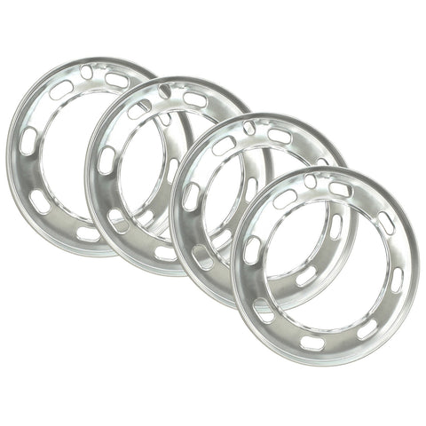 ALUMINUM BEAUTY RINGS FOR EARLY VW 15" WHEELS 1968-1972, SET OF 4