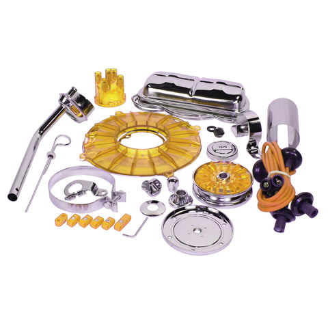 Empi 8655 Yellow Deluxe Engine Trim Kit - Volkswagen Bugs Ghia Early Vw Bus