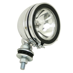 CHROME 5" ROUND OFF-ROAD LIGHT WITH MOUNTING POST - H3 100W