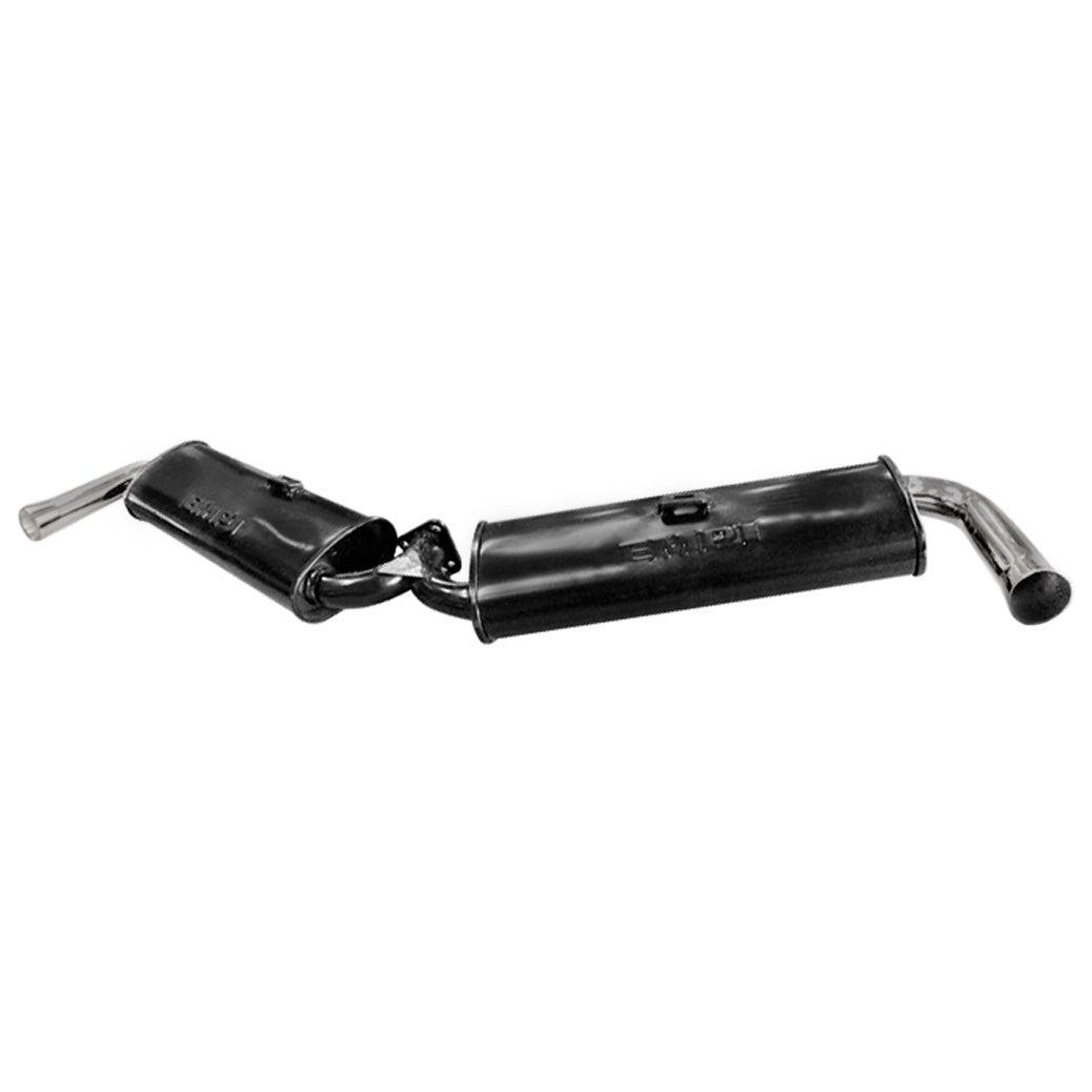 BLACK DUAL MUFFLER ONLY FOR EMPI 3682 HEADER