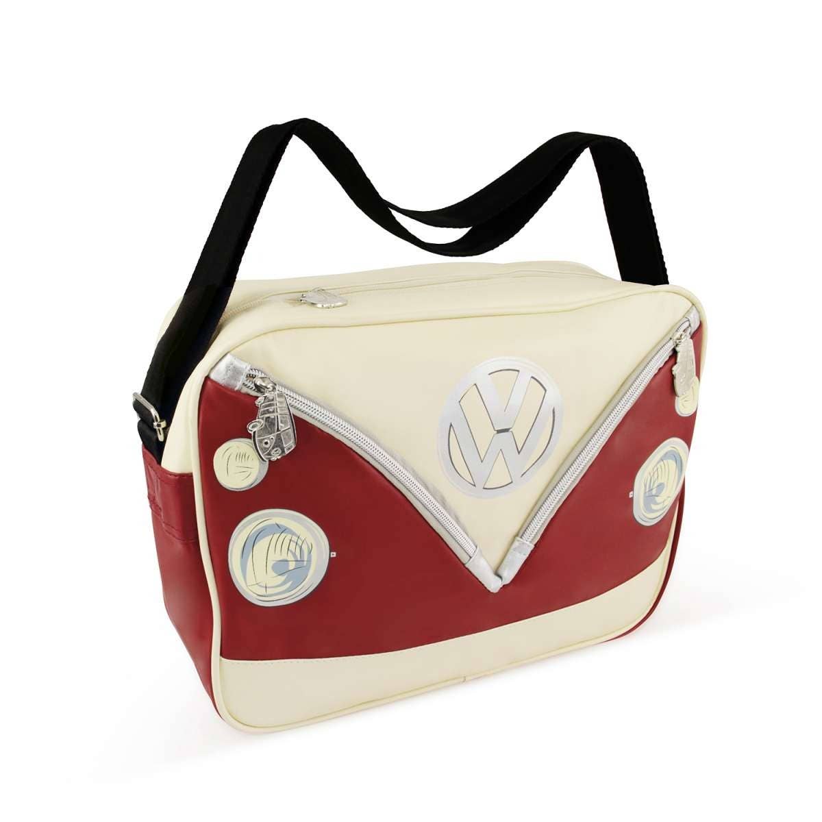 VW Bus Shoulder Bag Landscape - red