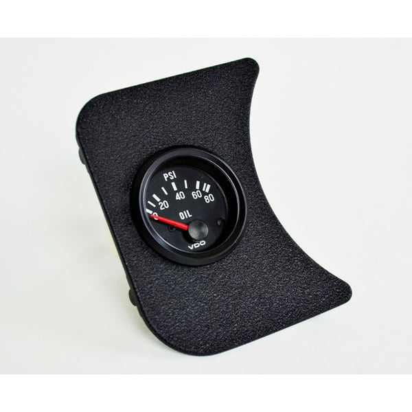 1 Hole Gauge Panel, Black For 3-1/8