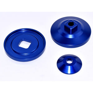 BILLET ALT/GEN PULLEY,BLUE