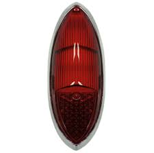 LEFT OR RIGHT TAIL LIGHT LENS 1960-69 VW KARMANN GHIA, EACH